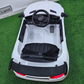 Carro Elétrico para Criança MERCEDES GTR MINI 12v Branco c/ RODAS DE BORRACHA & ASSENTO EM PELE
