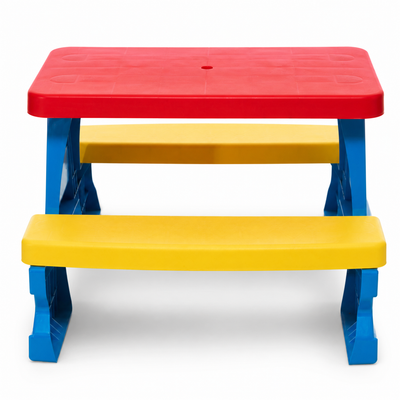 Mesa Infantil de Jardim com Bancos Azul