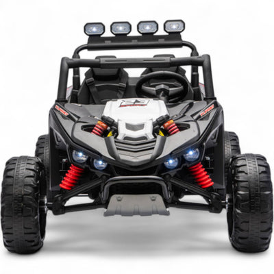 Carro Elétrico para Criança BUGGY TURBO SPORT 4x4 24v Preto c/ RODAS DE BORRACHA & ASSENTO EM PELE