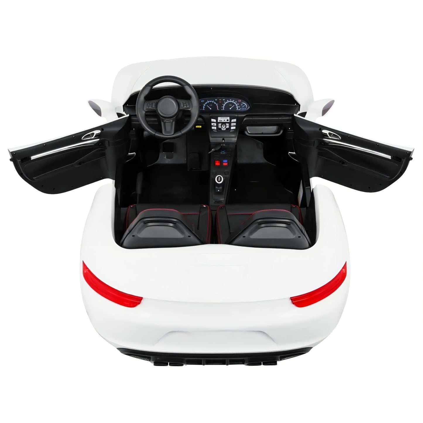 Carro elétrico para Criança Perfecta XXL 24v Motor Brushless 180w 15km/h Branco c/ rodas de borracha e assento em pele