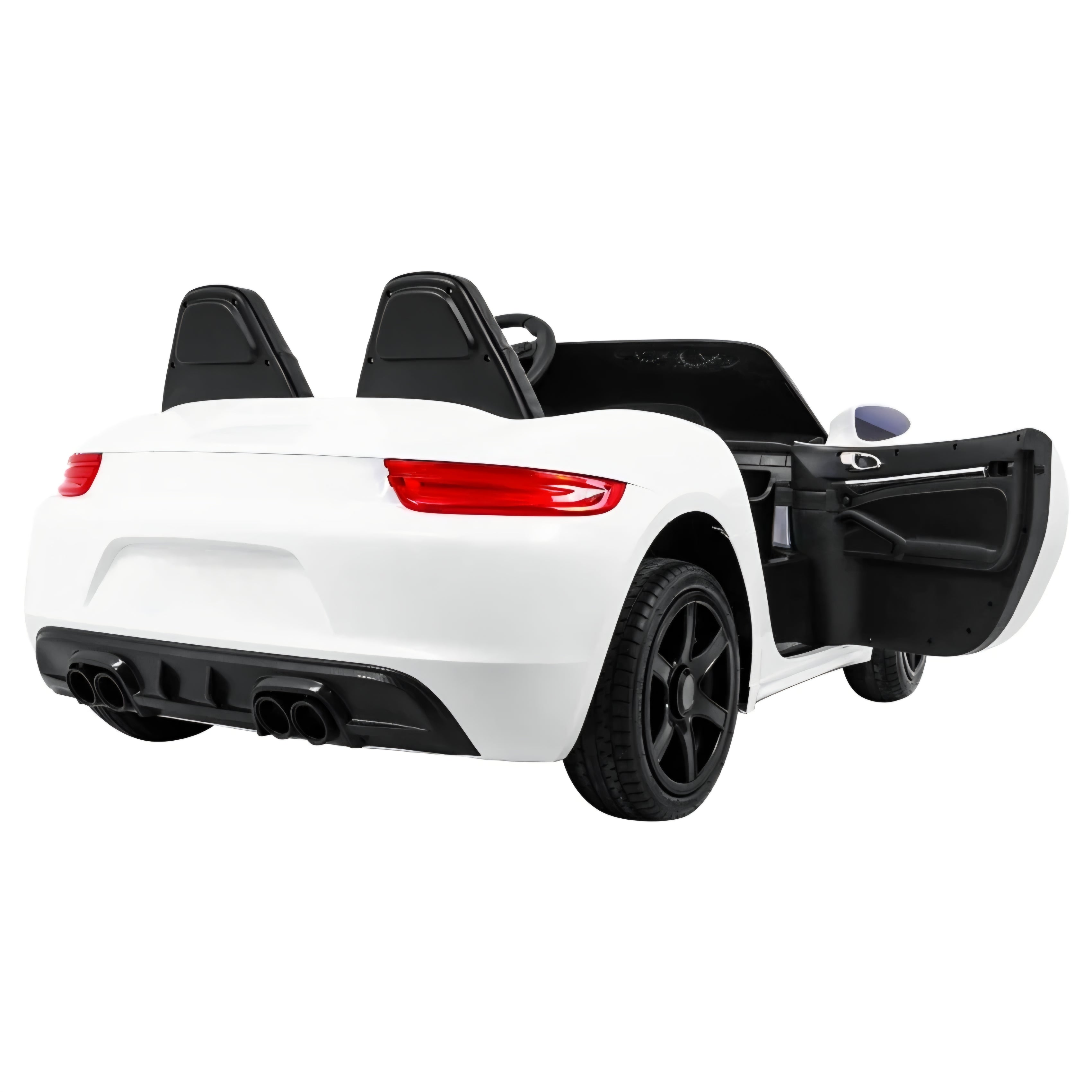 Carro elétrico para Criança PERFECTA XXL 24v Motor Brushless 180w 15km/h Branco c/ RODAS DE BORRACHA & ASSENTO EM PELE
