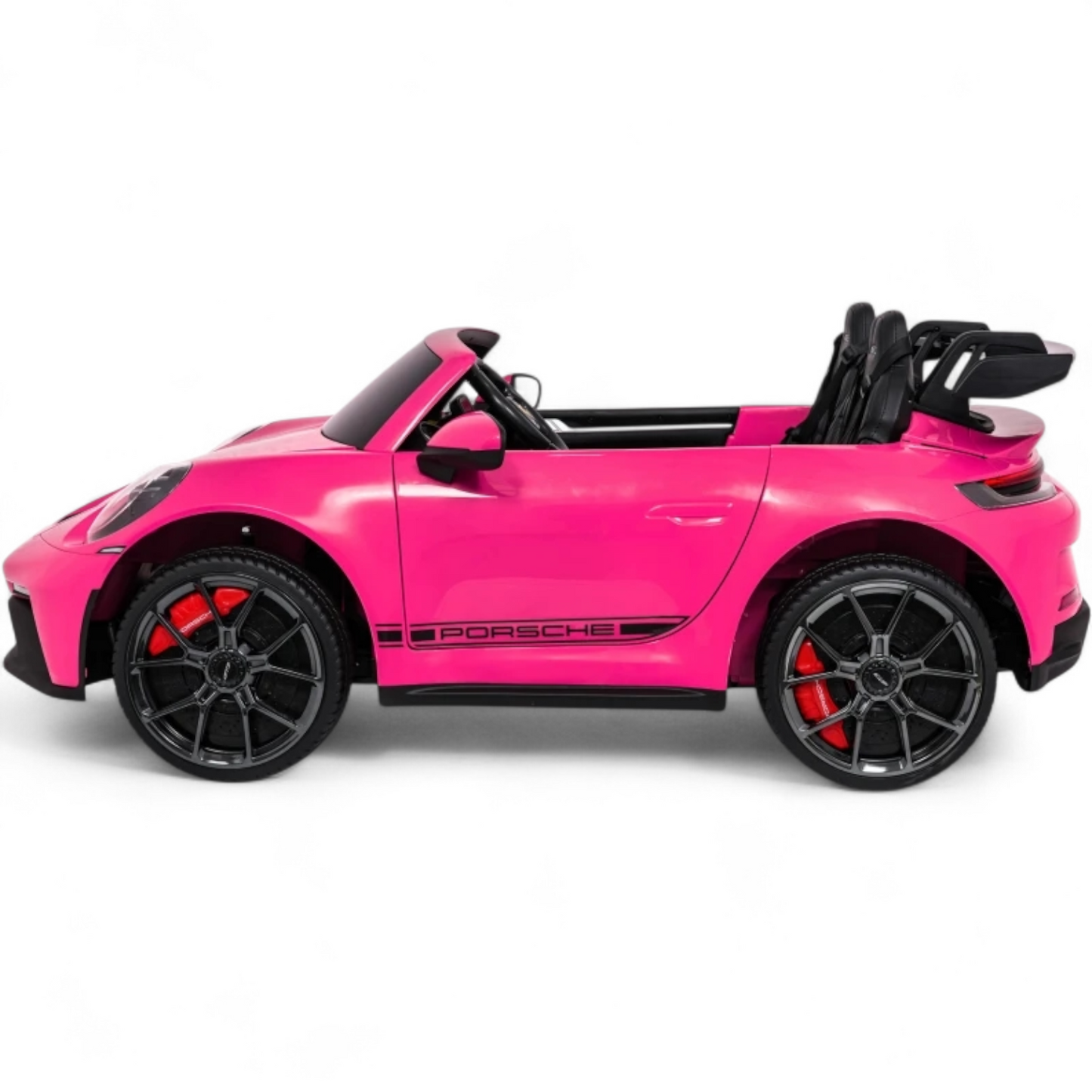 Carro Elétrico para Criança Porsche 911 GT3 24v STRONG XXL Rosa c/ Rodas de Borracha e Assento em Pele E Veludo