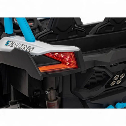 Carro Elétrico para Criança MAVERICK STYLE RR 4x4 24v Azul c/ RODAS DE BORRACHA & ASSENTO EM PELE