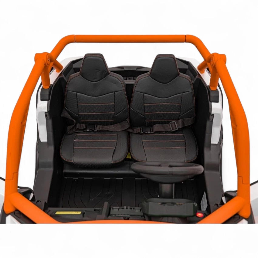 Carro Elétrico para Criança MAVERICK STYLE RR 4x4 24v Laranja c/ RODAS DE BORRACHA & ASSENTO EM PELE