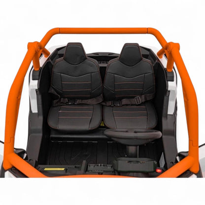 Carro Elétrico para Criança MAVERICK STYLE RR 4x4 24v Laranja c/ RODAS DE BORRACHA & ASSENTO EM PELE