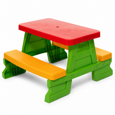 Mesa Infantil de Jardim com Bancos Verde