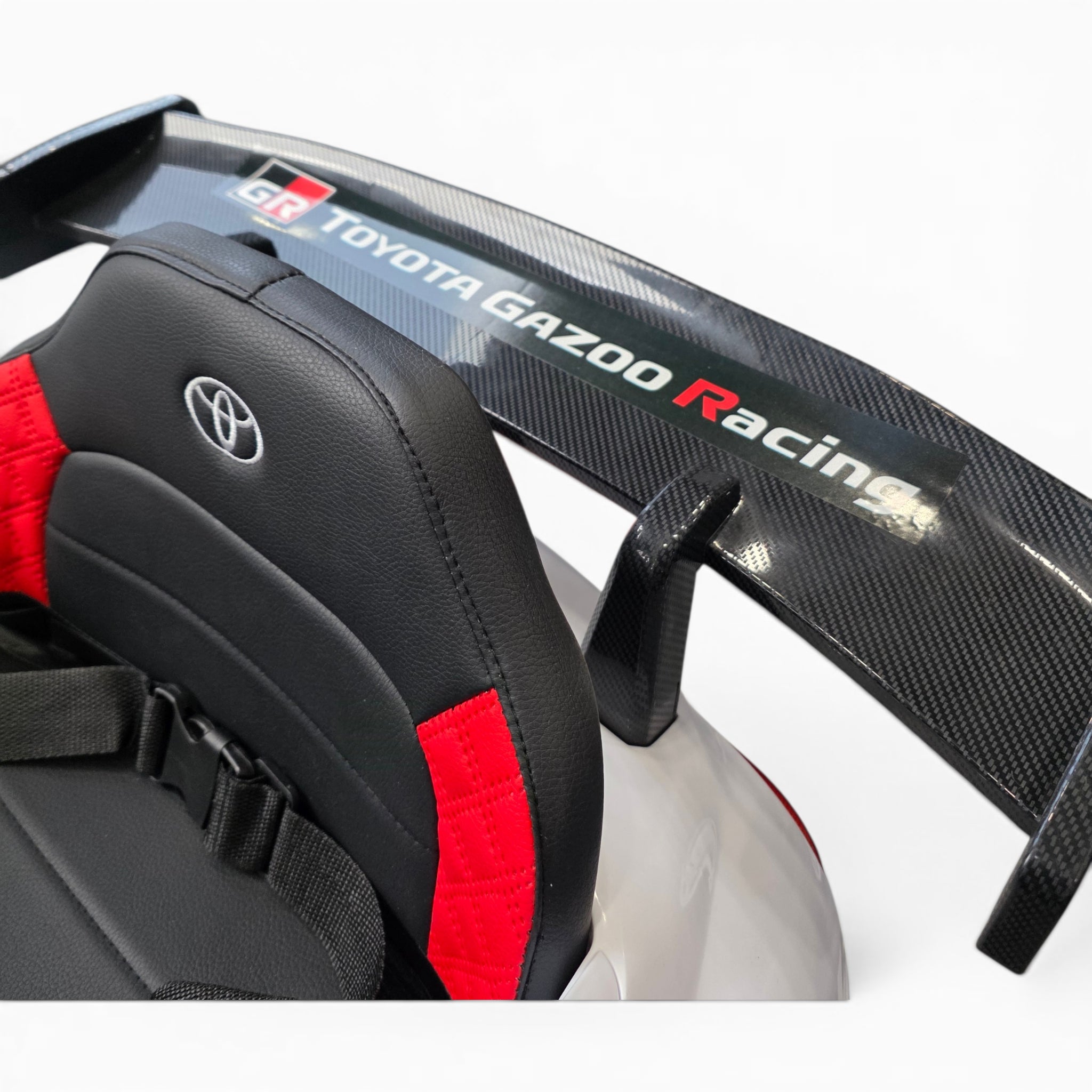 Carro Elétrico para Criança TOYOTA GR SUPRA GT4 12v Branco c/ RODAS DE BORRACHA & ASSENTO EM PELE
