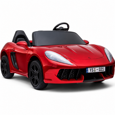 Carro elétrico para Criança PERFECTA XXL 24v Motor Brushless 180w 15km/h Vermelho Metalizado c/ RODAS DE BORRACHA & ASSENTO EM PELE