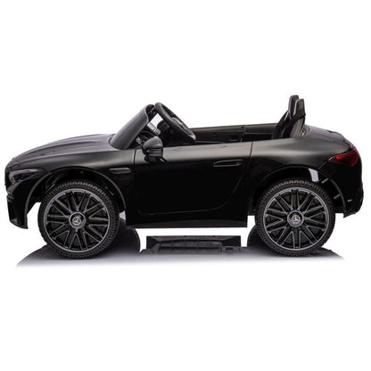 Carro Elétrico para Criança MERCEDES SL63 Preto 4x4 2 LUGARES 24v c/ RODAS DE BORRACHA & ASSENTO EM PELE