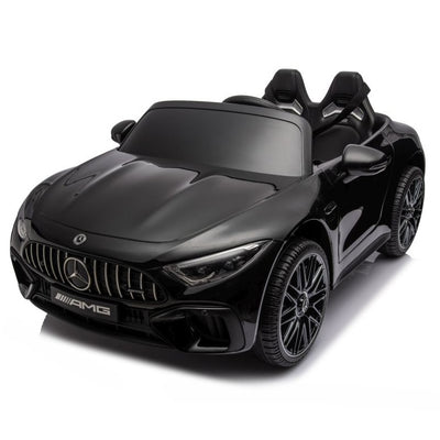 Carro Elétrico para Criança MERCEDES SL63 Preto 4x4 2 LUGARES 24v c/ RODAS DE BORRACHA & ASSENTO EM PELE