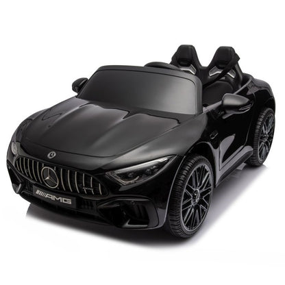 Carro Elétrico para Criança MERCEDES SL63 Preto 4x4 2 LUGARES 24v c/ RODAS DE BORRACHA & ASSENTO EM PELE