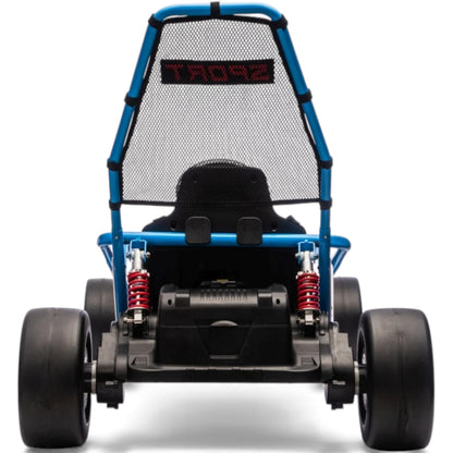 Kart Elétrico para Criança TORNADO 24v DRIFT Azul c/ Rodas de Borracha* & Assento em Pele
