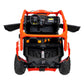 Carro Elétrico para Criança CAN-AM MAVERICK TURBO RR 4x4 24v Laranja c/ RODAS DE BORRACHA & ASSENTO EM PELE