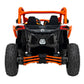 Carro Elétrico para Criança CAN-AM MAVERICK TURBO RR 4x4 24v Laranja c/ RODAS DE BORRACHA & ASSENTO EM PELE