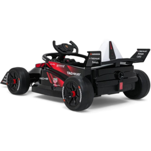 Carro elétrico para Criança Porsche Formula E c/ rodas de borracha e assento em pele