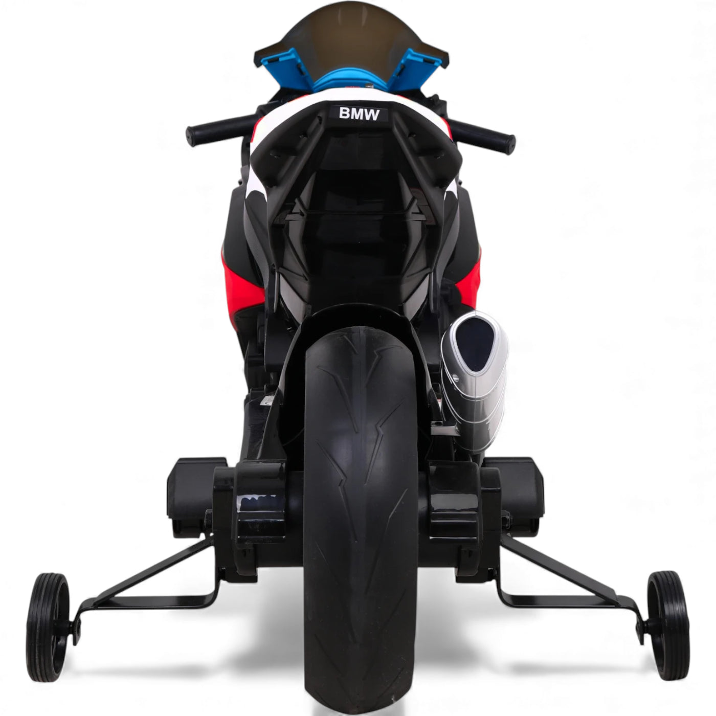 Moto Elétrica para Criança BMW HP4 12v Vermelha c/ Rodas de Borracha & Assento em Pele