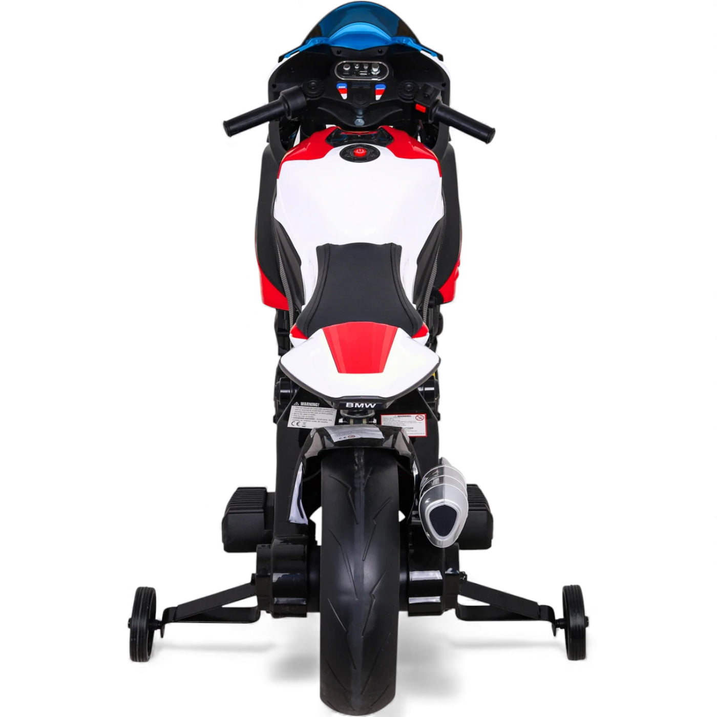 Moto Elétrica para Criança BMW HP4 12v Vermelha c/ Rodas de Borracha & Assento em Pele