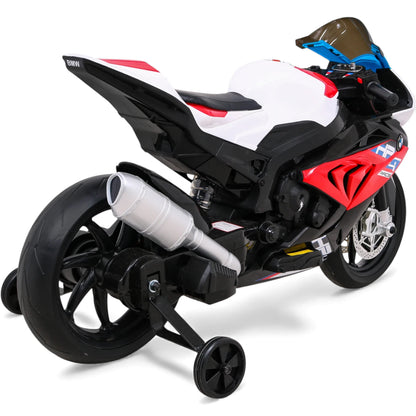 Moto Elétrica para Criança BMW HP4 12v Vermelha c/ Rodas de Borracha & Assento em Pele