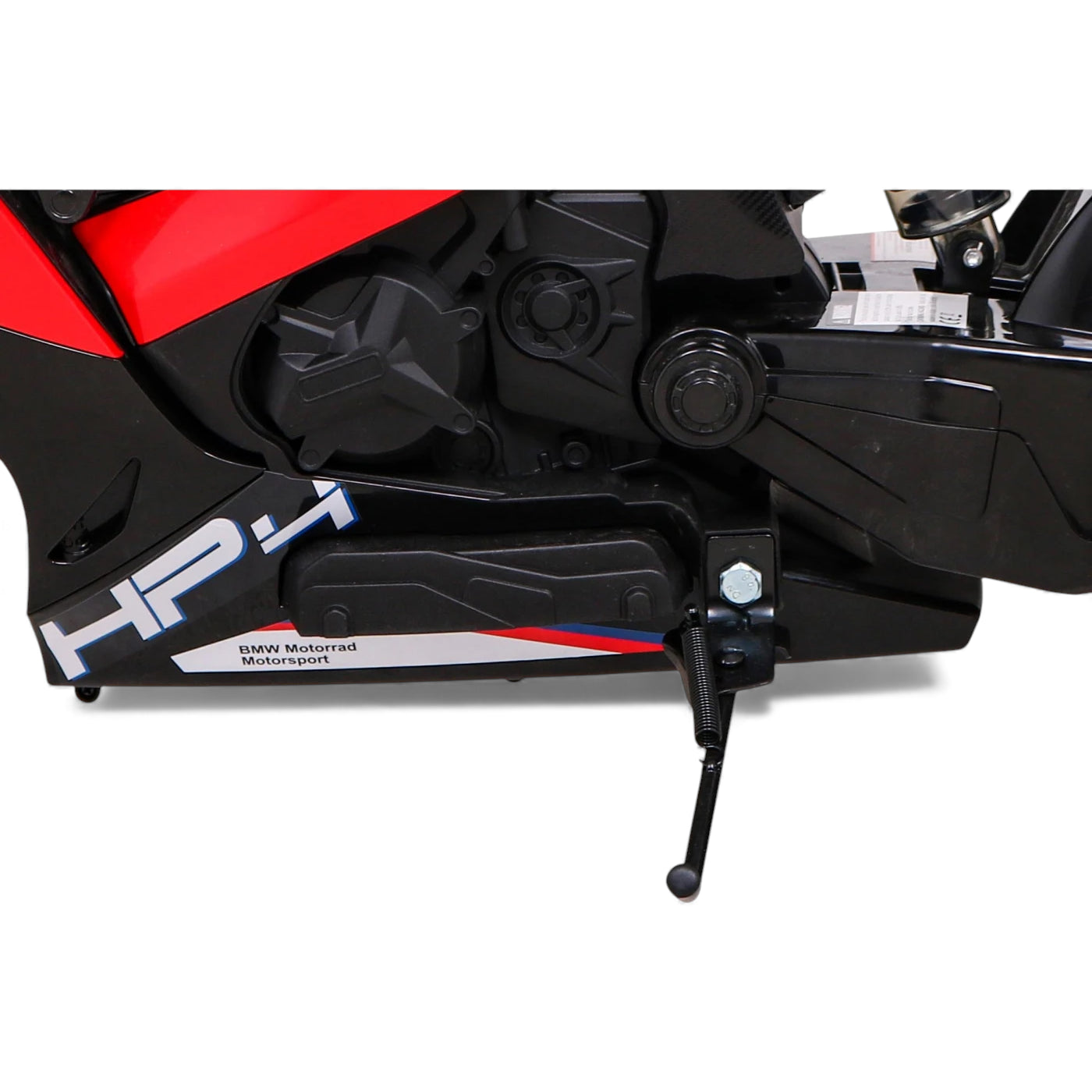 Moto Elétrica para Criança BMW HP4 12v Vermelha c/ Rodas de Borracha & Assento em Pele