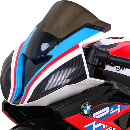 Moto Elétrica para Criança BMW HP4 12v Vermelha c/ Rodas de Borracha & Assento em Pele