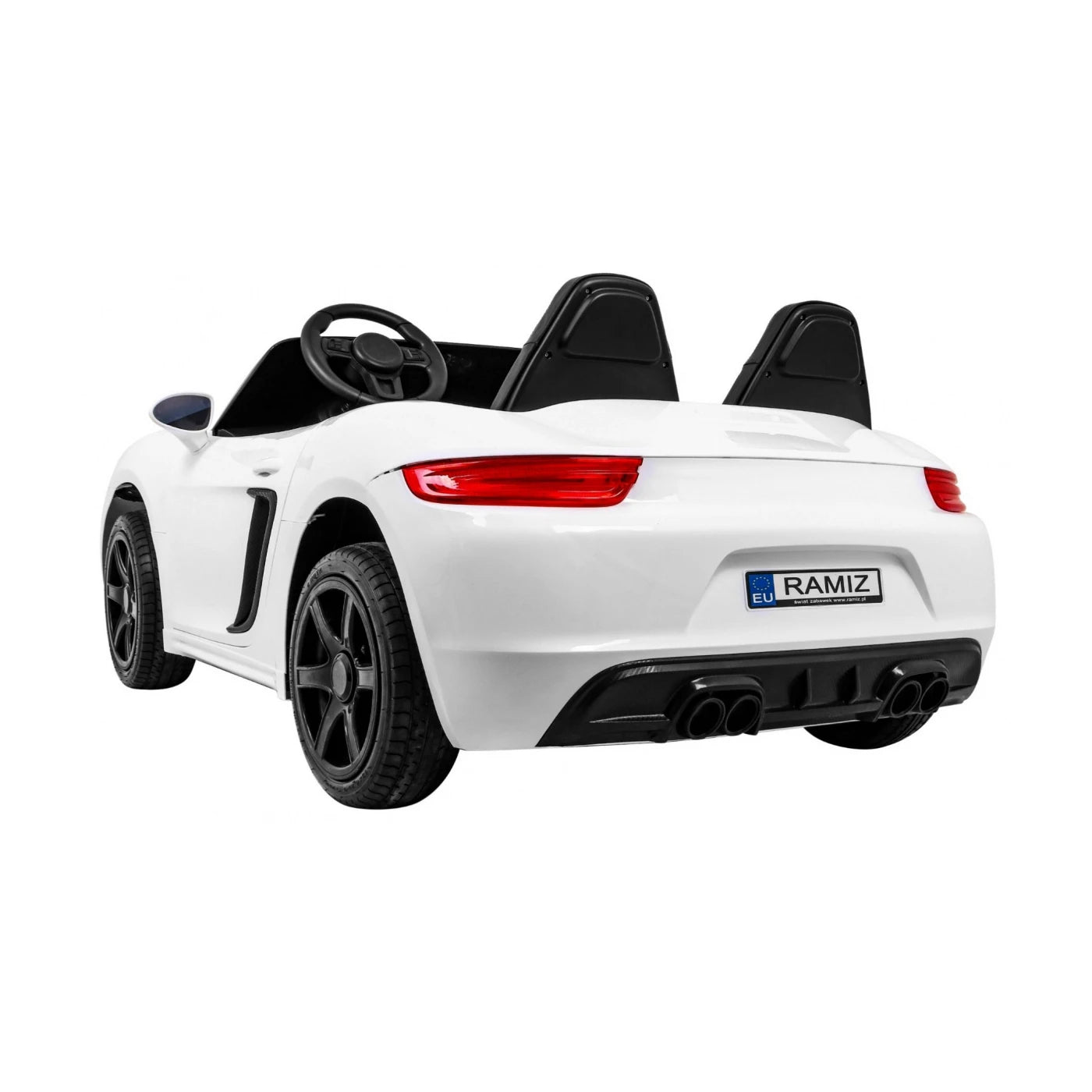 Carro elétrico para Criança Perfecta XXL 24v Motor Brushless 180w 15km/h Branco c/ rodas de borracha e assento em pele