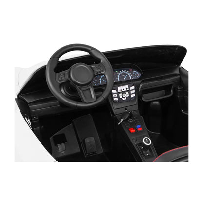 Carro elétrico para Criança Perfecta XXL 24v Motor Brushless 180w 15km/h Branco c/ rodas de borracha e assento em pele