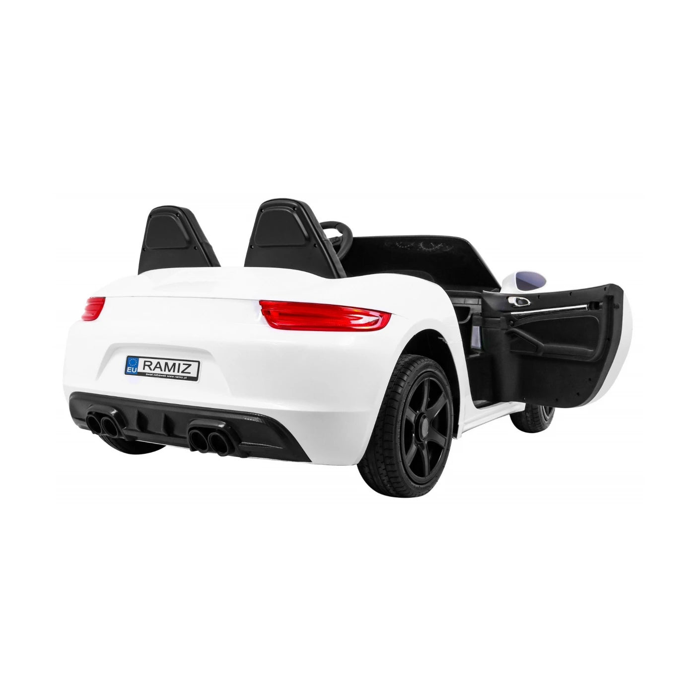 Carro elétrico para Criança Perfecta XXL 24v Motor Brushless 180w 15km/h Branco c/ rodas de borracha e assento em pele