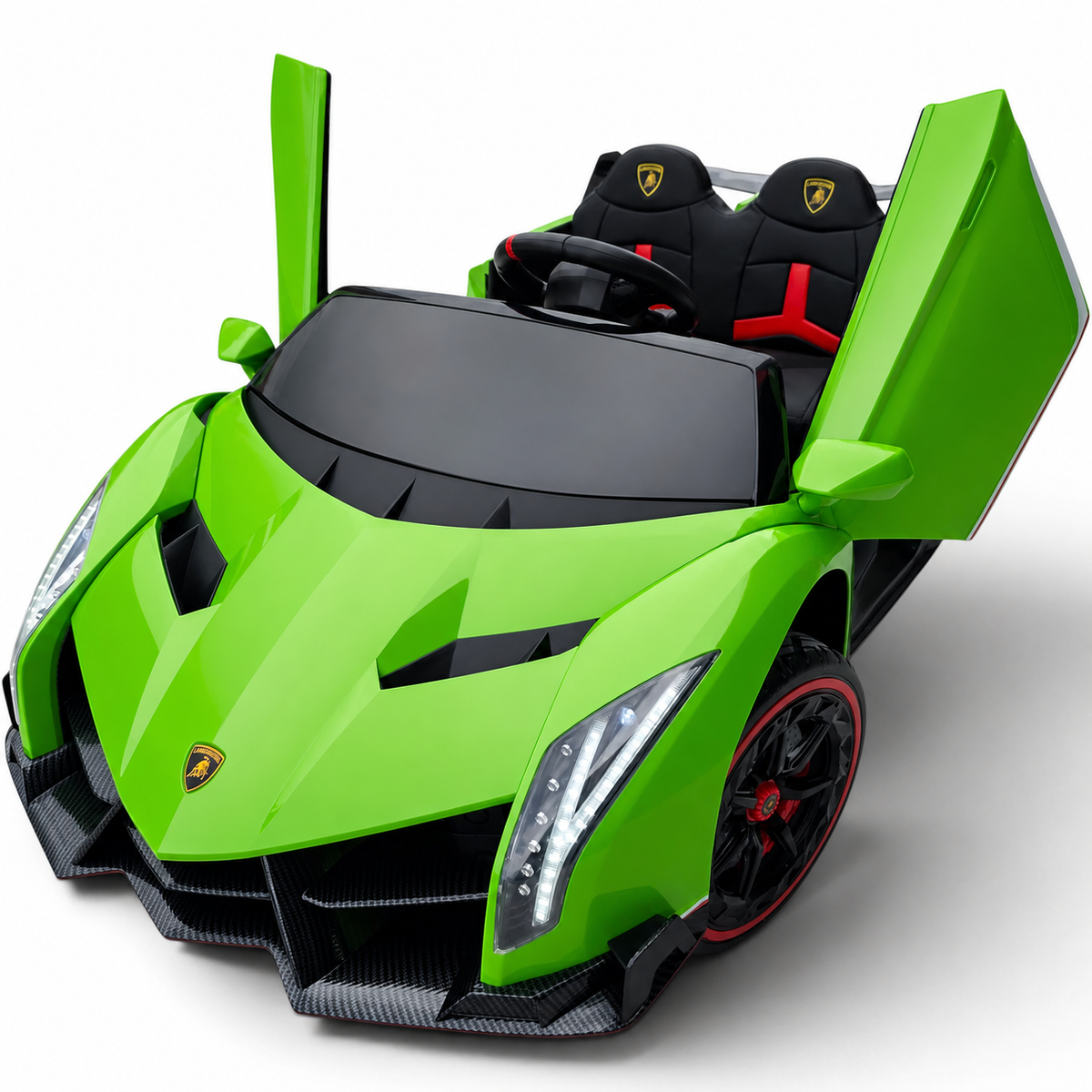 Lamborghini Veneno 4x4 12V Verde – carro elétrico para criança (vista 2)