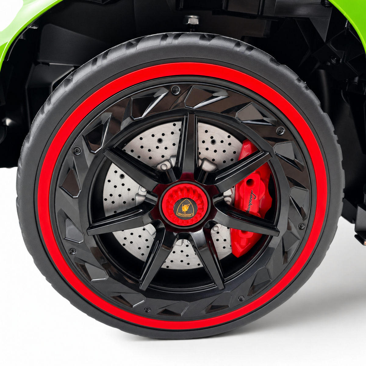 Lamborghini Veneno 4x4 12V Verde – carro elétrico para criança (vista 12)