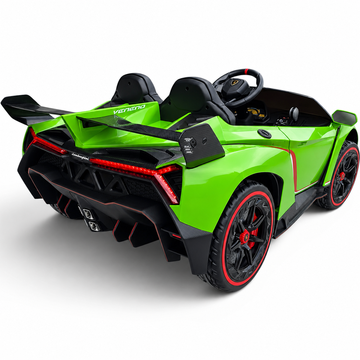 Lamborghini Veneno 4x4 12V Verde – carro elétrico para criança (vista 10)
