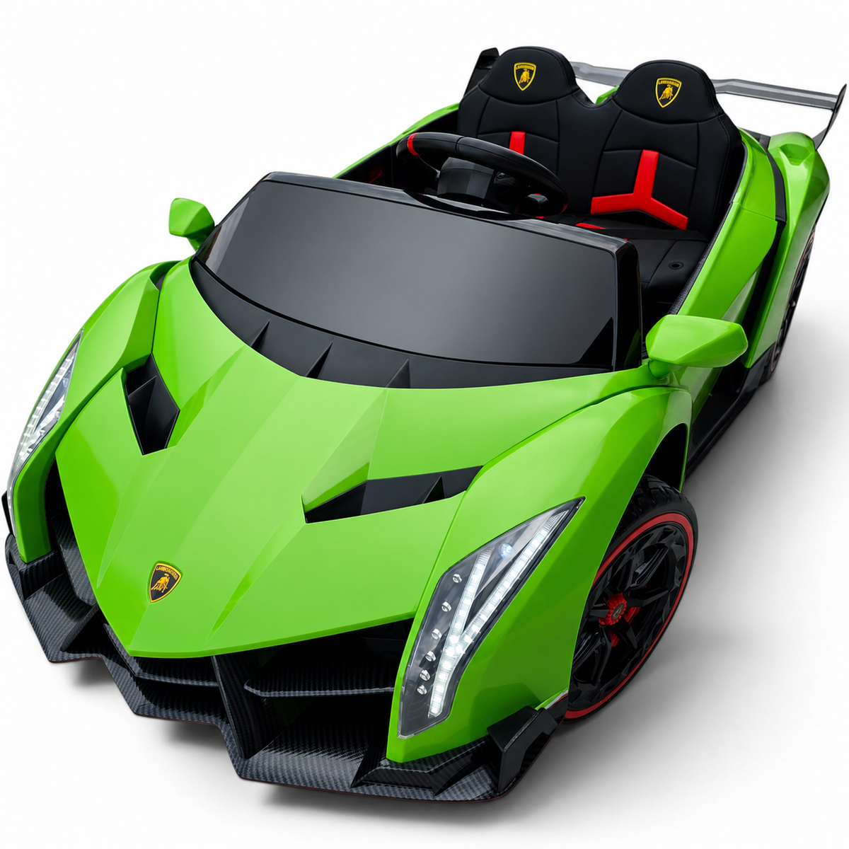 Lamborghini Veneno 4x4 12V Verde – carro elétrico para criança (vista 3)