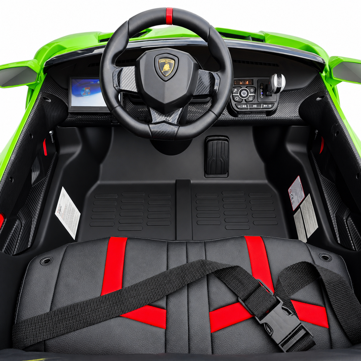 Lamborghini Veneno 4x4 12V Verde – carro elétrico para criança (vista 14)