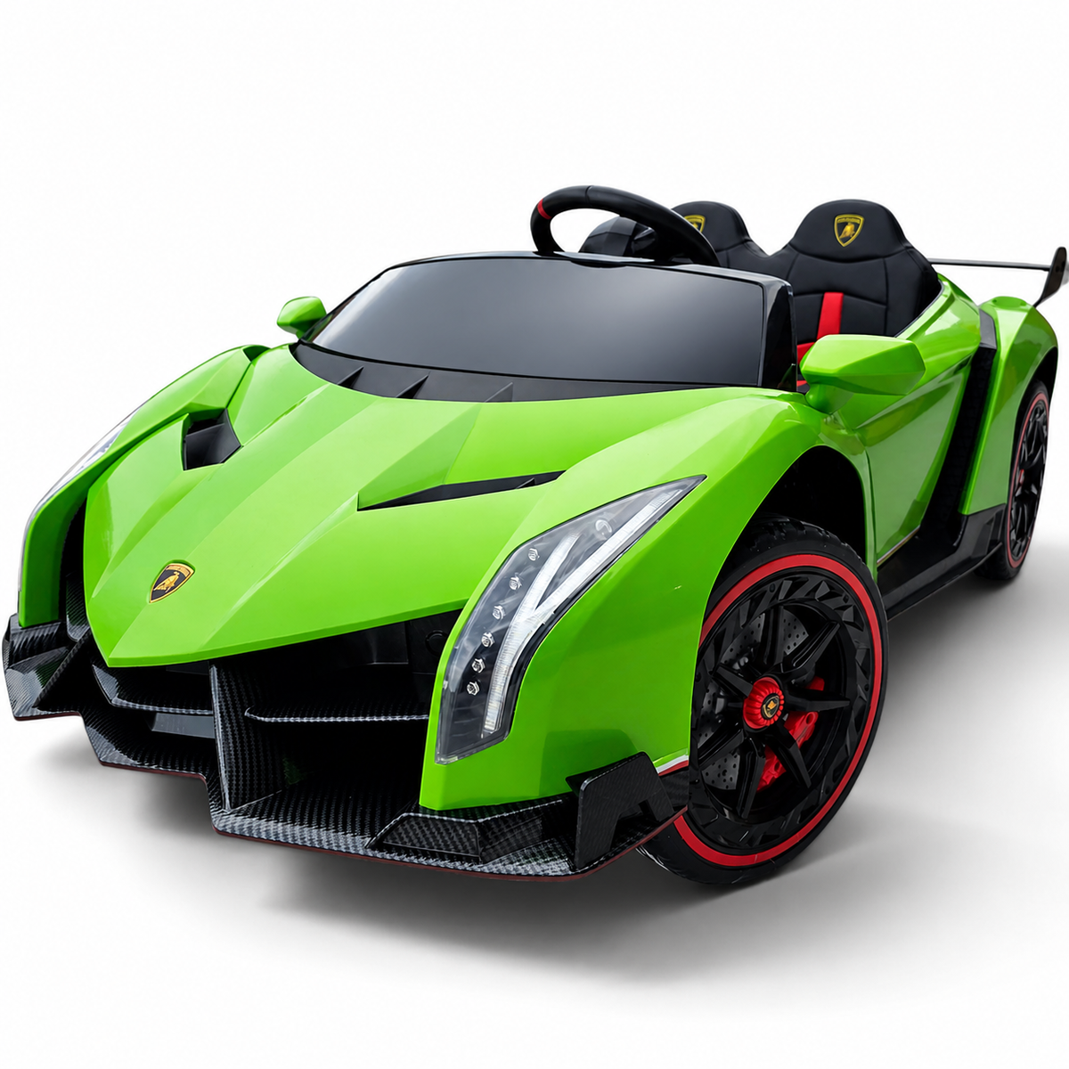 Lamborghini Veneno 4x4 12V Verde – carro elétrico para criança (vista 6)