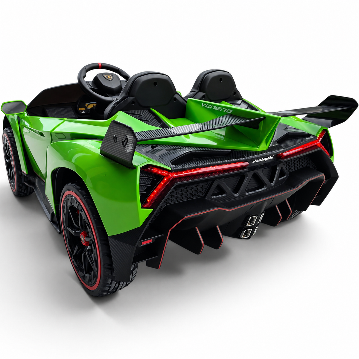 Lamborghini Veneno 4x4 12V Verde – carro elétrico para criança (vista 7)
