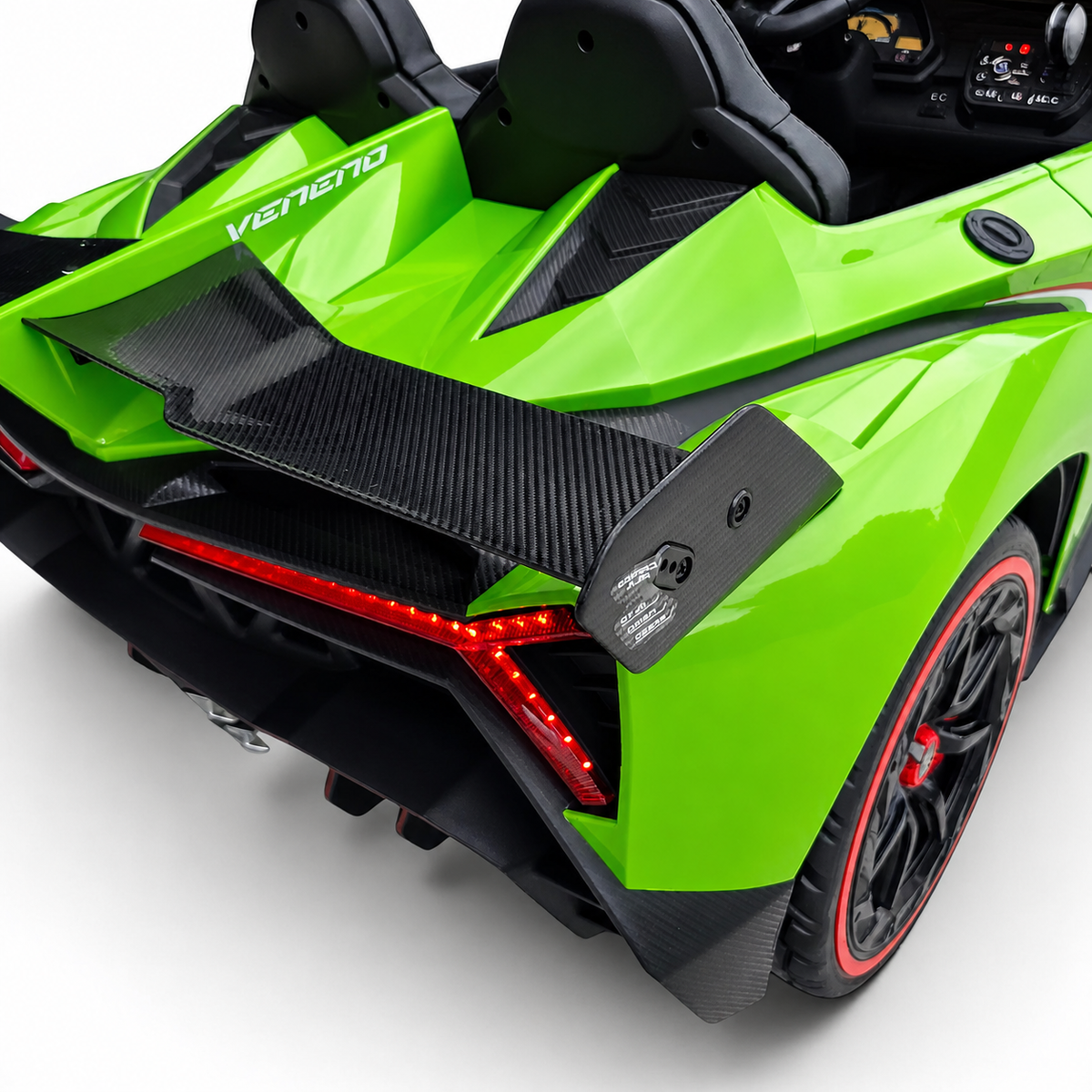 Lamborghini Veneno 4x4 12V Verde – carro elétrico para criança (vista 11)
