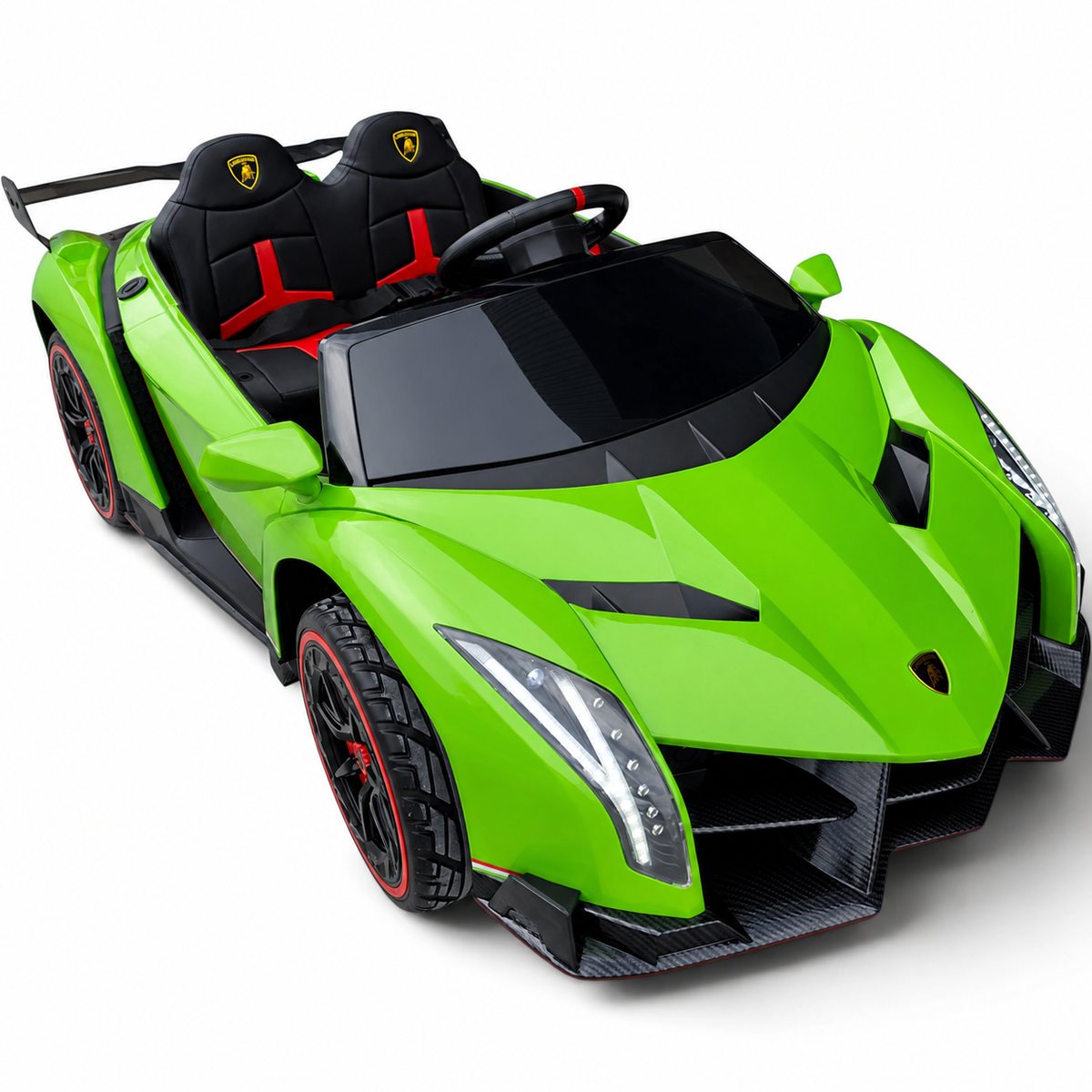Lamborghini Veneno 4x4 12V Verde – carro elétrico para criança (vista 5)