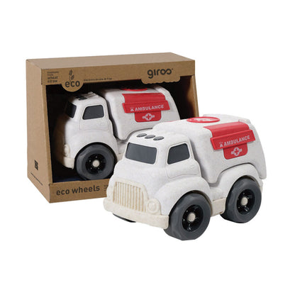 GIROS-Carro BIO Plástico AMBULÂNCIA (18CM)
