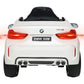 Carro Elétrico para Criança BMW X6M 12v Branco c/ RODAS DE BORRACHA & ASSENTO EM PELE
